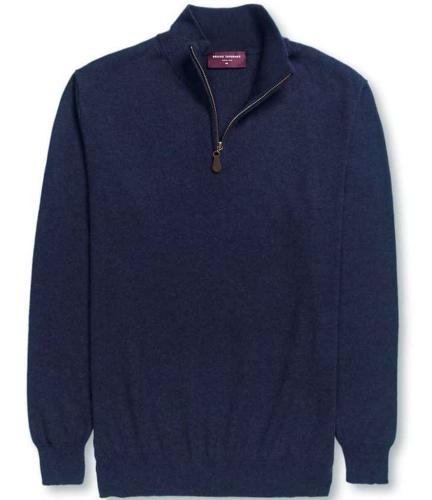 Brook Taverner Dallas Zip Neck Sweater - NAV - L